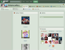 Tablet Screenshot of gintama-ladies.deviantart.com