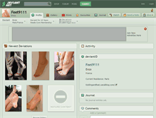 Tablet Screenshot of feet9111.deviantart.com