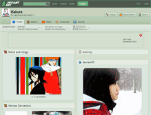 Tablet Screenshot of isakura.deviantart.com