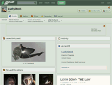 Tablet Screenshot of luckystock.deviantart.com