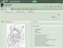 Tablet Screenshot of clumsy-girl.deviantart.com