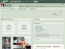 Tablet Screenshot of elfen-lied.deviantart.com