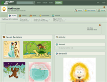 Tablet Screenshot of maki-moun.deviantart.com