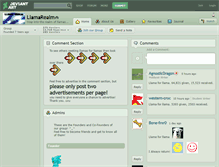 Tablet Screenshot of llamarealm.deviantart.com