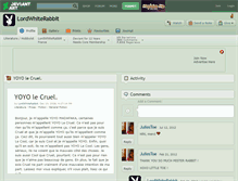 Tablet Screenshot of lordwhiterabbit.deviantart.com
