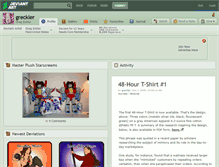 Tablet Screenshot of greckler.deviantart.com