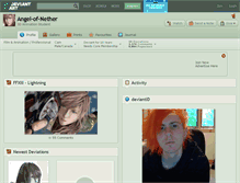 Tablet Screenshot of angel-of-nether.deviantart.com