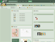 Tablet Screenshot of jamesfanclub.deviantart.com
