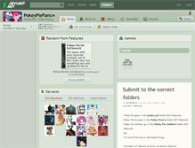 Tablet Screenshot of pokeypiefans.deviantart.com