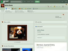 Tablet Screenshot of pera-shuus.deviantart.com