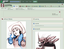 Tablet Screenshot of overkilling.deviantart.com