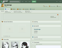 Tablet Screenshot of kawabonga.deviantart.com