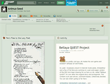 Tablet Screenshot of animus-seed.deviantart.com