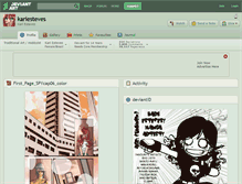 Tablet Screenshot of kariesteves.deviantart.com