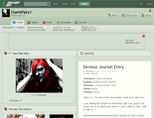 Tablet Screenshot of cheriefairy1.deviantart.com