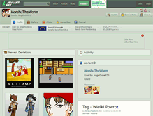Tablet Screenshot of morshutheworm.deviantart.com