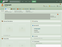 Tablet Screenshot of octopusplz.deviantart.com
