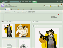 Tablet Screenshot of dreadelion.deviantart.com