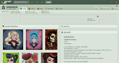 Desktop Screenshot of luckyhellcat.deviantart.com