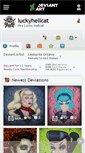 Mobile Screenshot of luckyhellcat.deviantart.com