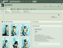Tablet Screenshot of karmastock.deviantart.com
