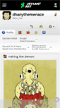 Mobile Screenshot of dhanythemenace.deviantart.com