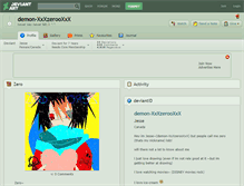 Tablet Screenshot of demon-xxxzerooxxx.deviantart.com