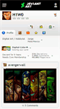 Mobile Screenshot of h1w0.deviantart.com