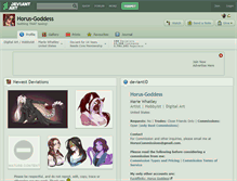 Tablet Screenshot of horus-goddess.deviantart.com