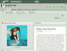 Tablet Screenshot of intrepidthrough.deviantart.com