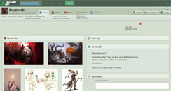 Desktop Screenshot of bloodshot23.deviantart.com