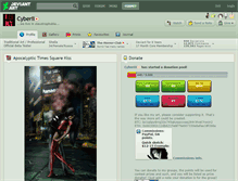 Tablet Screenshot of cyberii.deviantart.com