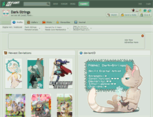 Tablet Screenshot of dark-strings.deviantart.com