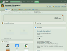 Tablet Screenshot of bermuda-triangulated.deviantart.com