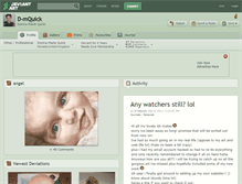 Tablet Screenshot of d-mquick.deviantart.com