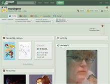 Tablet Screenshot of mandygene.deviantart.com