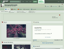 Tablet Screenshot of monopolymismatch.deviantart.com