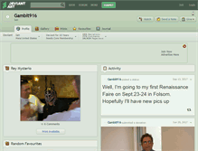 Tablet Screenshot of gambit916.deviantart.com