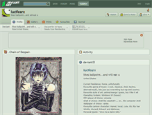 Tablet Screenshot of lucifearx.deviantart.com