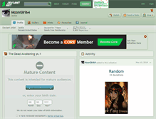 Tablet Screenshot of moongirl64.deviantart.com