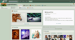 Desktop Screenshot of creativehorses.deviantart.com
