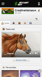 Mobile Screenshot of creativehorses.deviantart.com