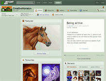 Tablet Screenshot of creativehorses.deviantart.com