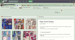 Desktop Screenshot of paperstreetdesigns.deviantart.com