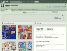 Tablet Screenshot of paperstreetdesigns.deviantart.com