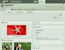 Tablet Screenshot of motherearth.deviantart.com