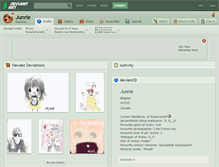 Tablet Screenshot of junrie.deviantart.com