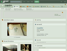 Tablet Screenshot of mcgrathm.deviantart.com