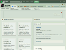 Tablet Screenshot of ameiya.deviantart.com