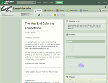 Tablet Screenshot of lineart-for-all.deviantart.com